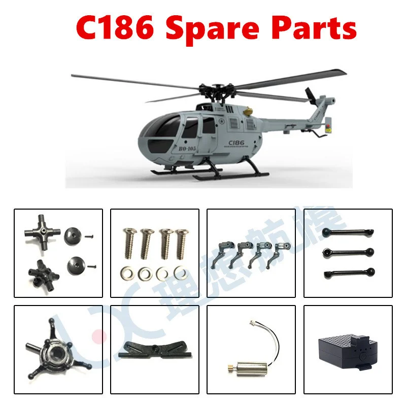 Rc Helicopter Blade - C186 BO105 /E120 RC elicottero pezzi