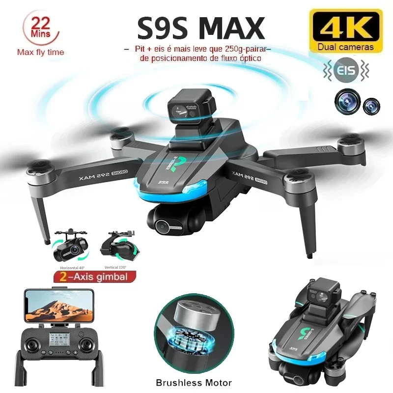 NUOVO S9S MAX MINI Drone 4K 2  - Rc Helicopter Case recensione e prezzo